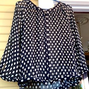 ELIZABETH AND JAMES SILK CHIFFON BLOUSE XS